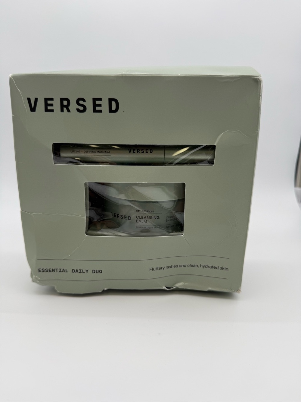 Versed Essential Daily Duo - Sage Green Cleansing Balm & Mascara